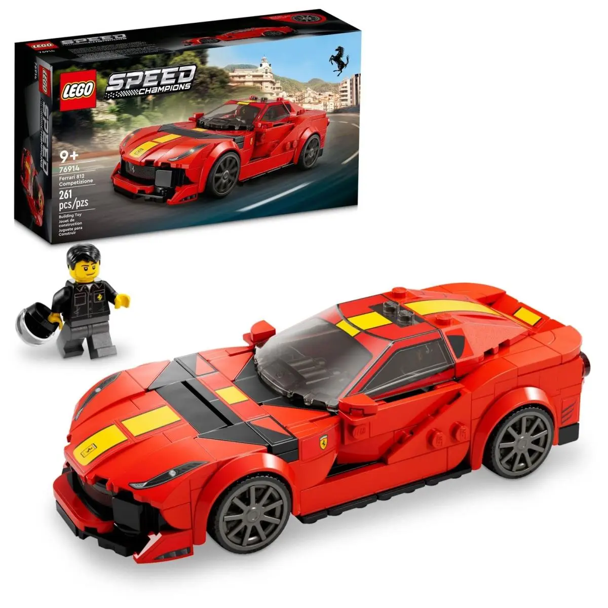 Lego - Speed Champions Ferrari 812 Competizione 76914 Black Yellow