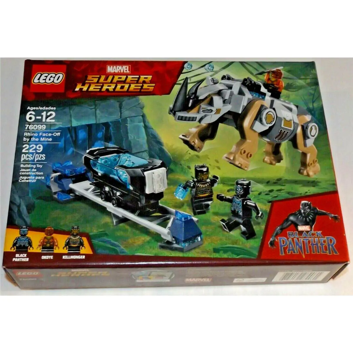 Lego 76099 Rhino Face-off by The Mine Black Panther Marvel Super Heroes