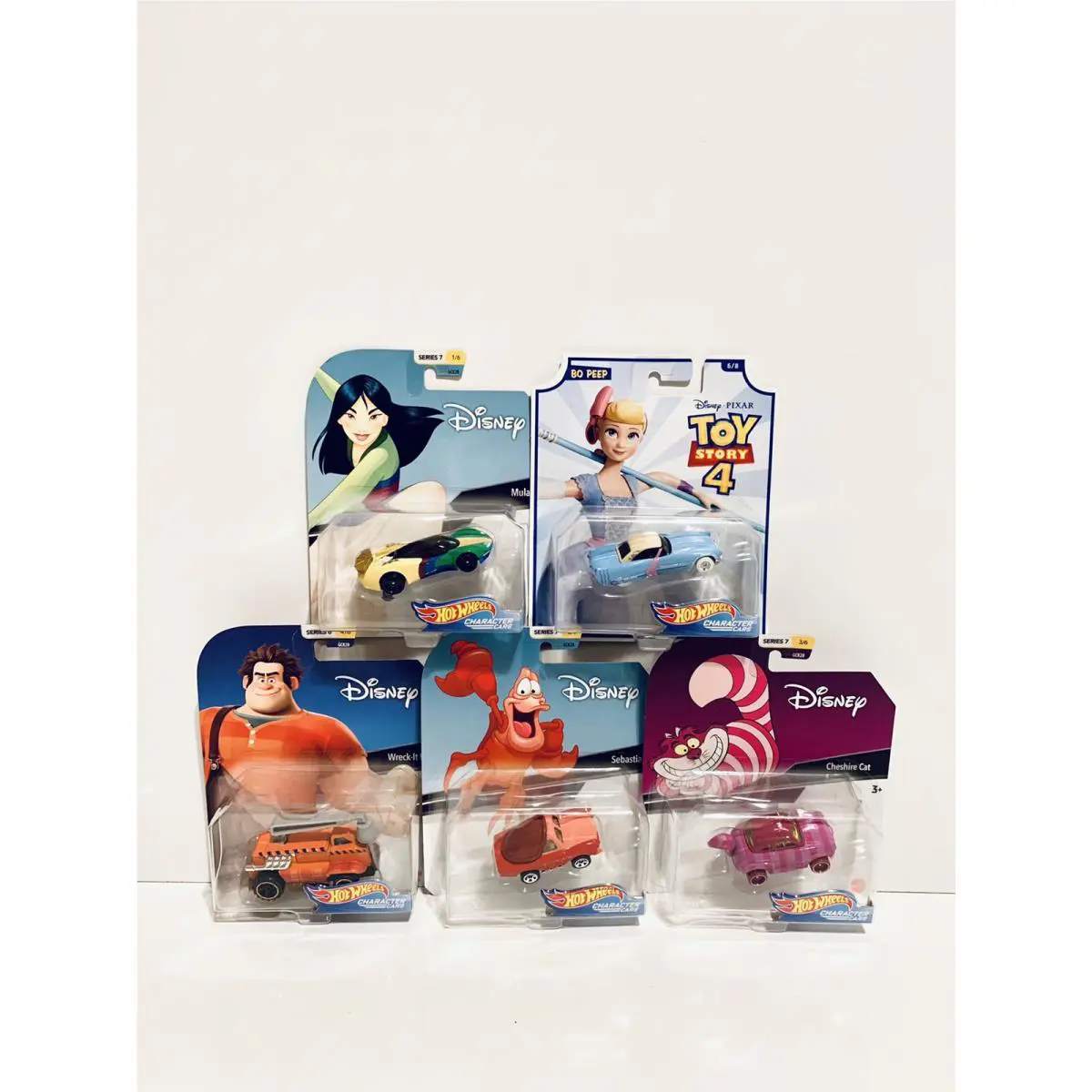 Disney/pixar Hot Wheels Character Cars Series 7 6 Set of 5