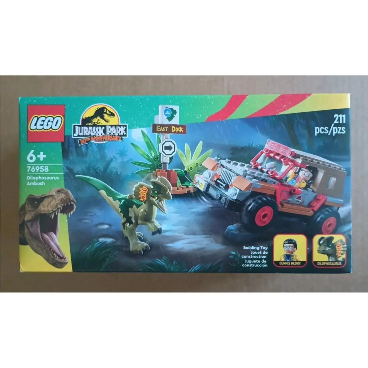 Lego Jurassic World 76958 Dilophosaurus Ambush Retired Set