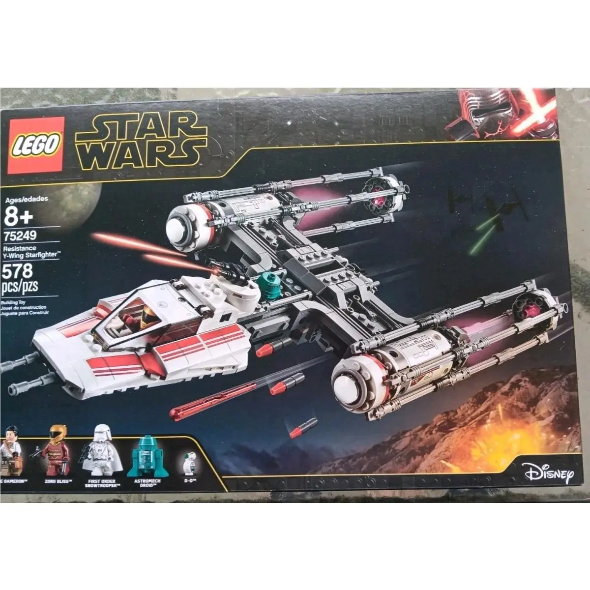 Lego Star Wars Resistance Y-wing Starfighter 75249 Complete Set 578pcs