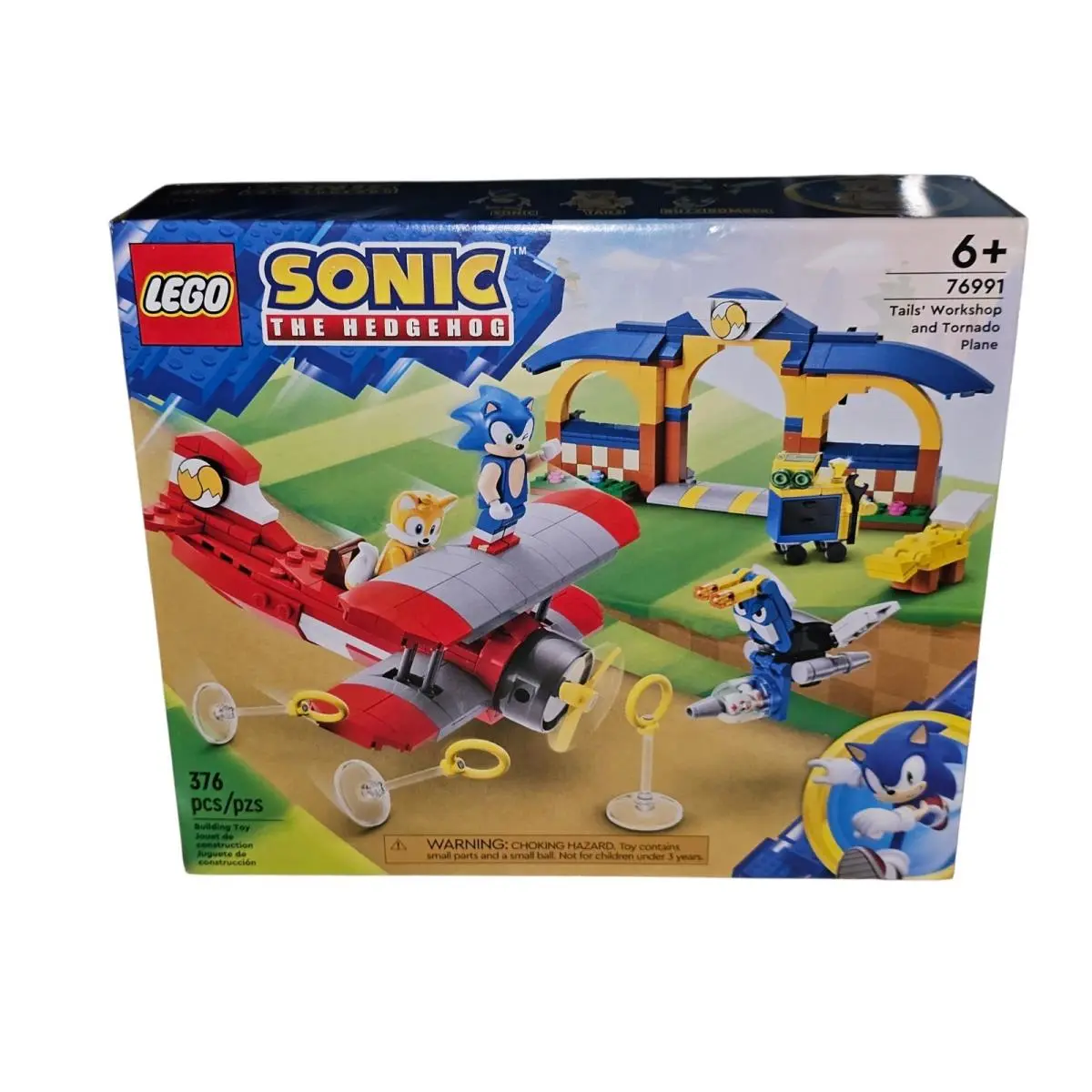 Lego Sonic 76991 Tails` Workshop Tornado Plane 376pcs Complete Set