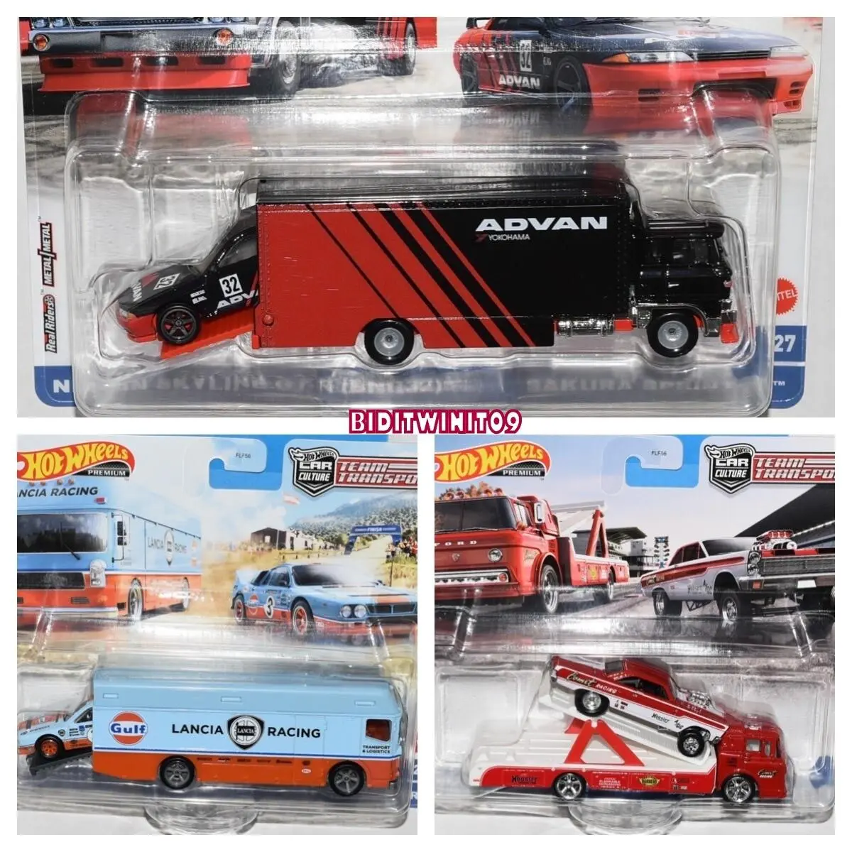 Hot Wheels 2021 Car Culture Team Transport Case K Set OF 3 Nissan Ford