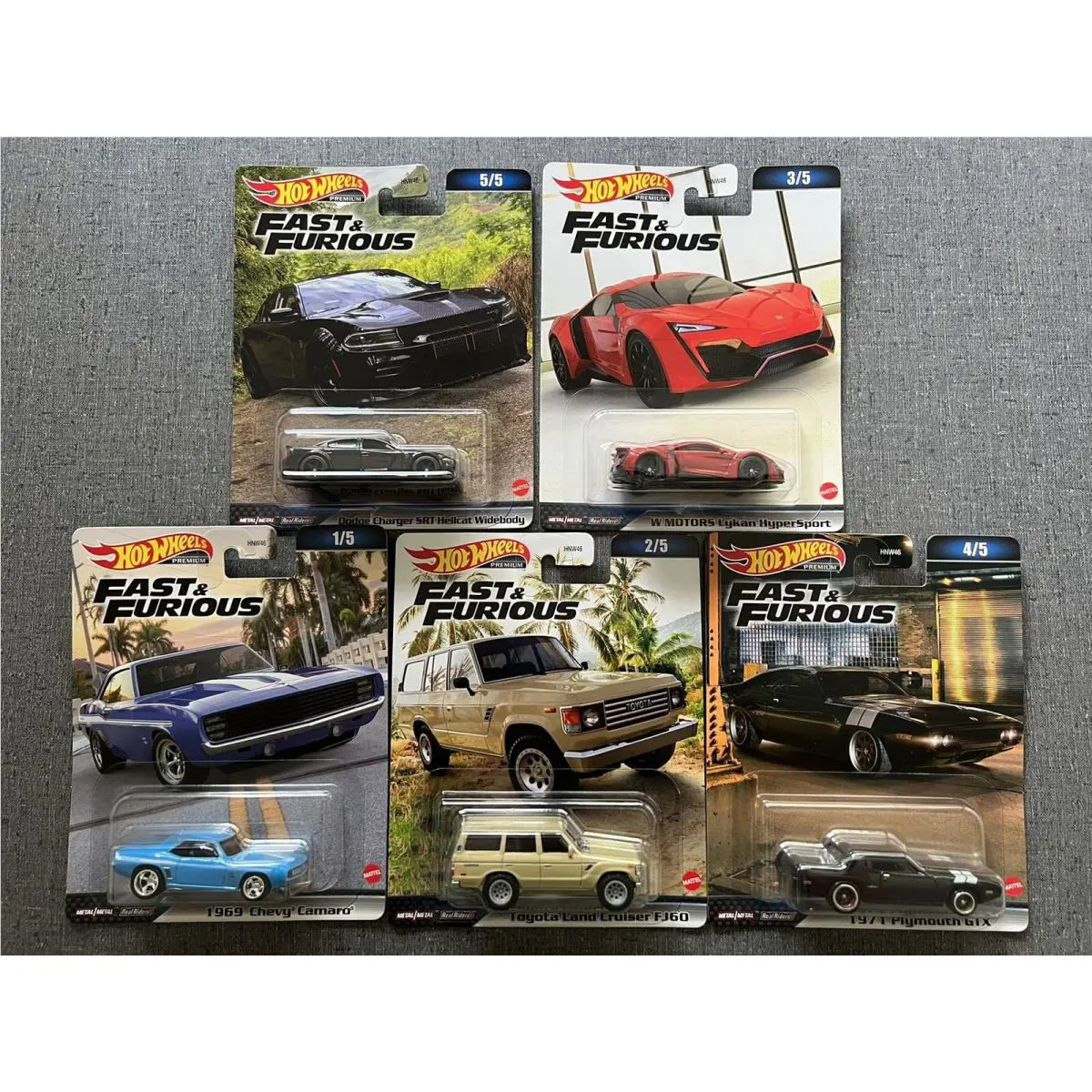 Fast Furious Hot Wheels Premium Set 956B HNW46 2023 Real Riders In Stock