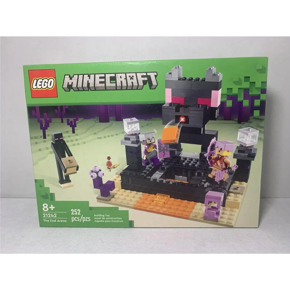 Lego Minecraft The End Arena Set 21242 End Warrior Battles Dragon Archer