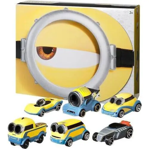 Hot Wheels Minions Rise of Gru Character Cars - 6-pack Collector Box Set