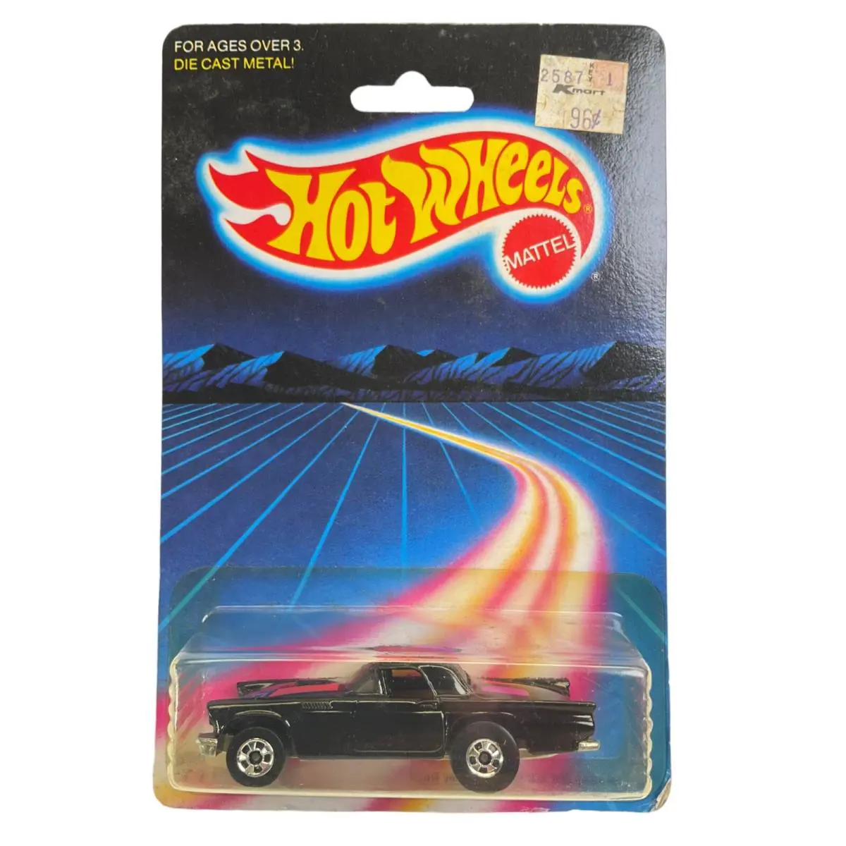 Vintage Hot Wheels `57 T-bird Speed Fleet Series 2536 1986 Black 1:64