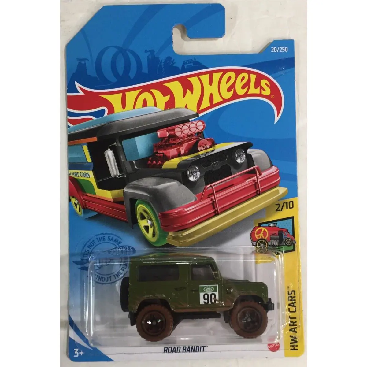 Hot Wheels Rroad Bandit HW Art Cars Error Wrong Car Land Rover 20/250