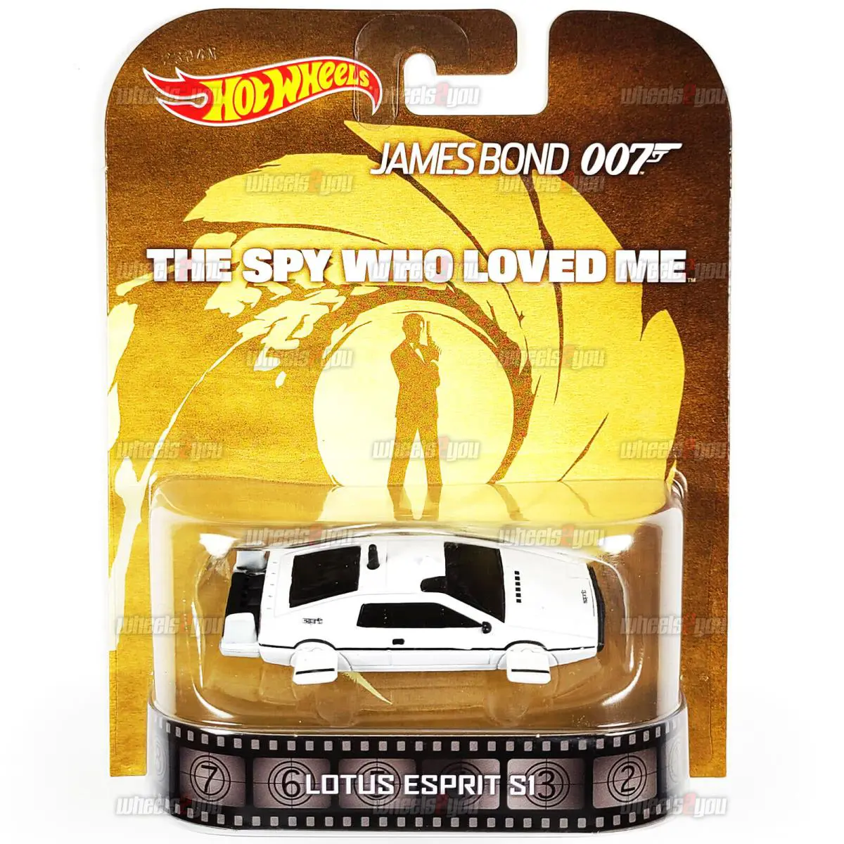 Hot Wheels Lotus Esprit S1 James Bond 007 - The Spy Who Loved Me 1:64 BDT92 - White