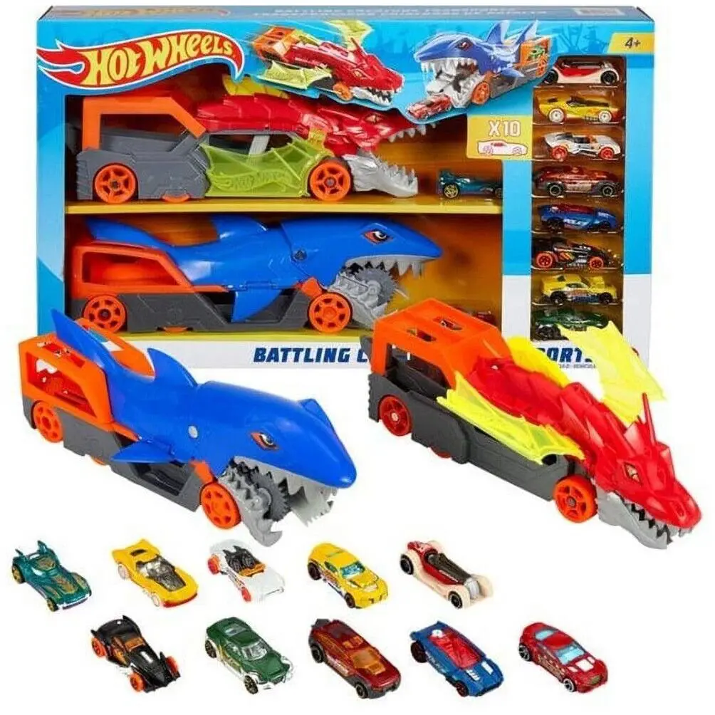 Hot Wheels Battling Creature Transports Playsets 10 Die Cast Car Vehicles
