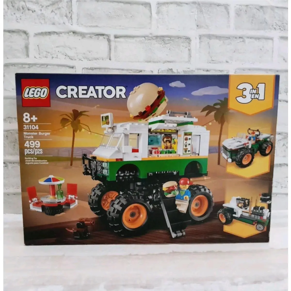 Lego Creator 3 In 1 Monster Burger Truck 31104 499 Piece Set
