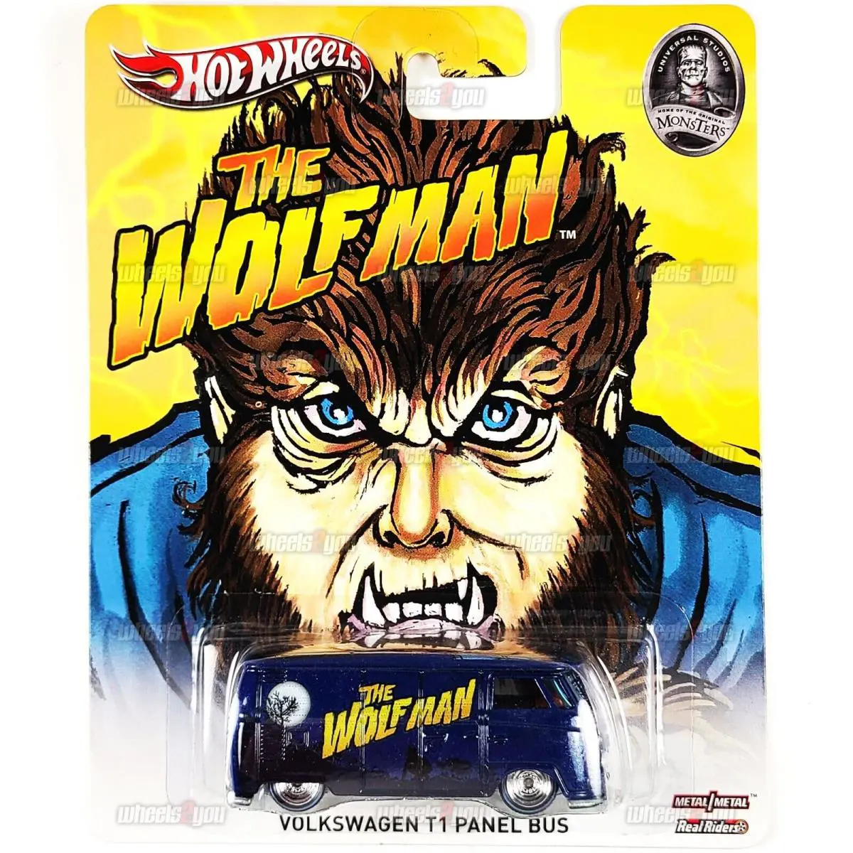Hot Wheels - Volkswagen T1 Panel Bus The Wolfman - Monsters 1:64 VW HW X8337