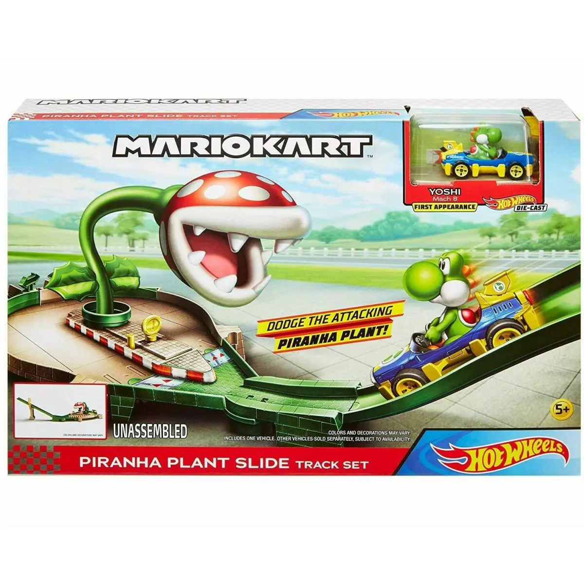 Mario Kart - Piranha Plant Slide - Circuit Track Set Yoshi Hot Wheels 2020