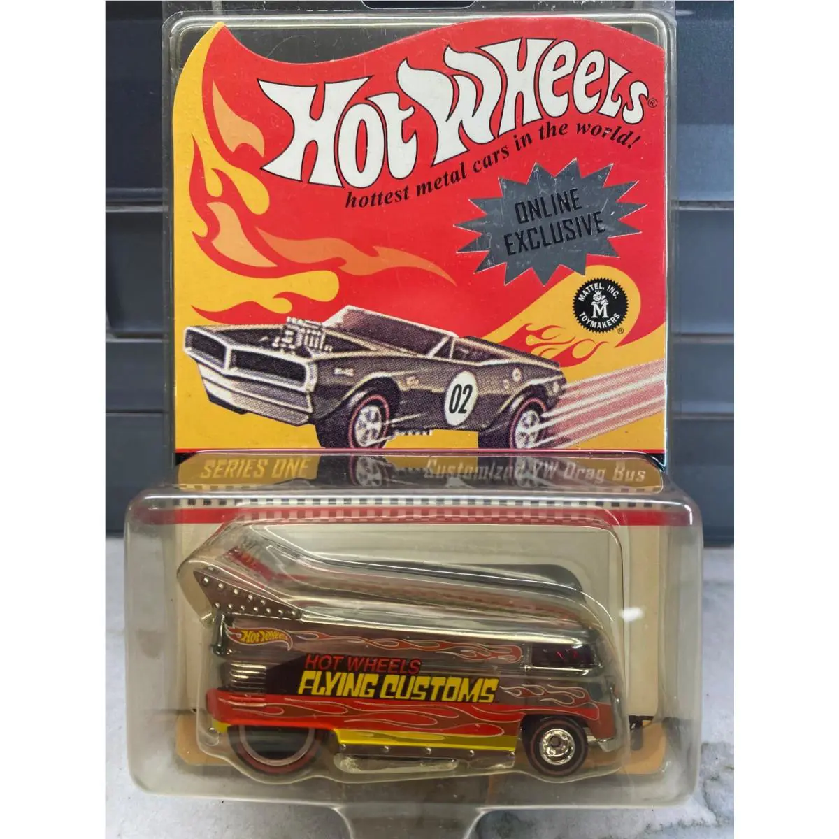 Hot Wheels 2002 Online Exclusive Flying Customs Customized VW Drag Bus xxx/10000