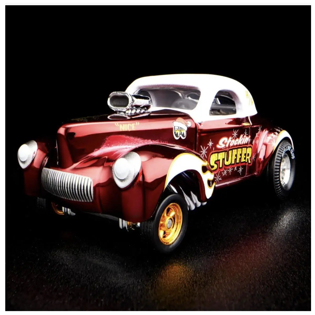 2022 Hot Wheels Rlc Exclusive - 2022 Holiday Car - 41 Willys Gasser - HGW22