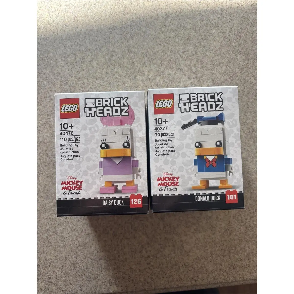 Lego Brick Headz Daisy Duck 40476 Donald Duck 40377