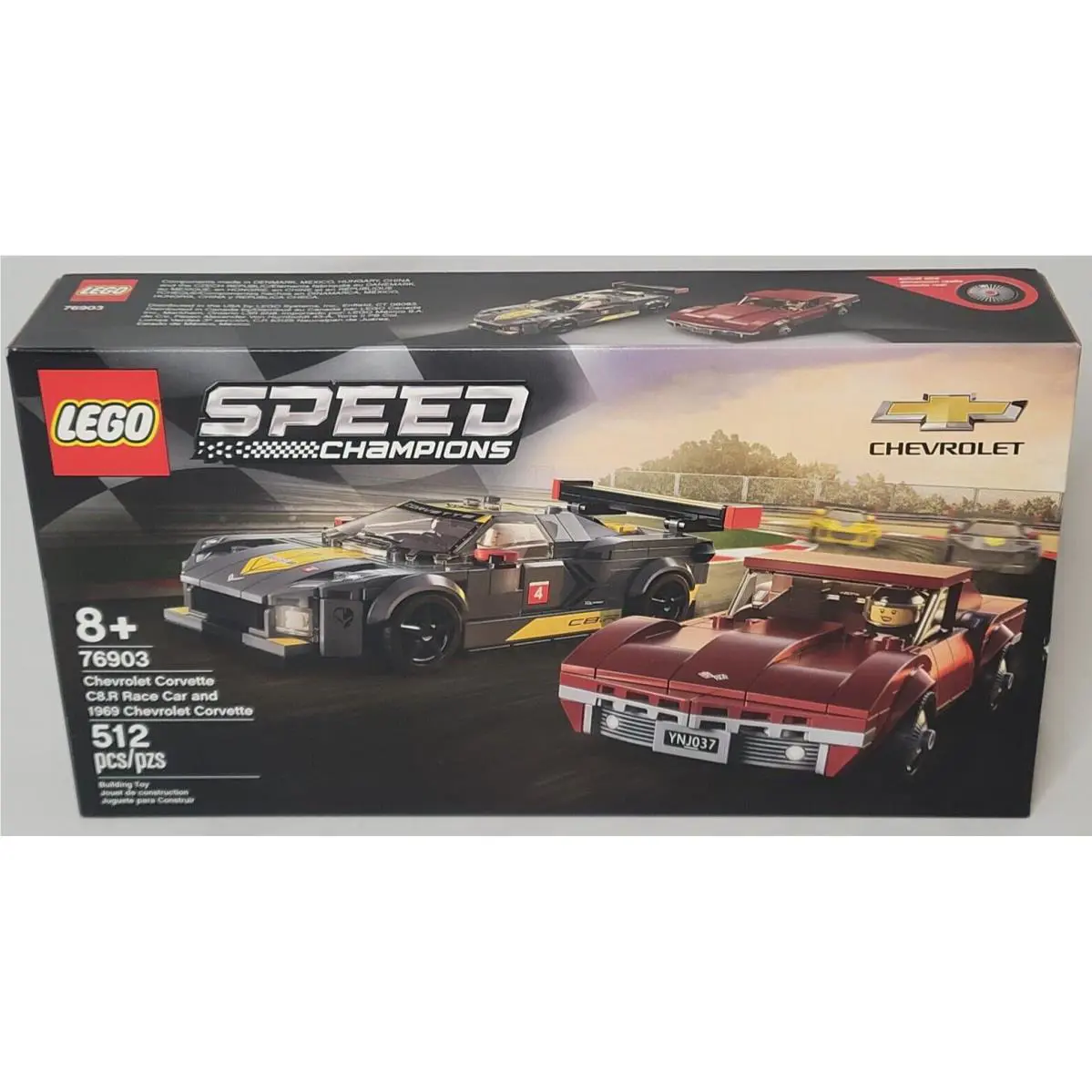 Lego 76903 Chevrolet Corvette C8.R Race Car 1968 Corvette Speed Champions
