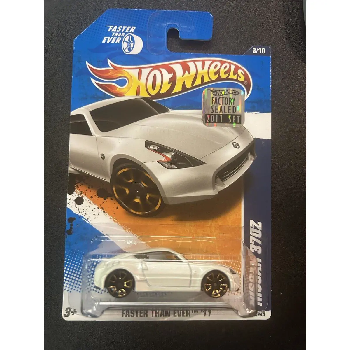 2011 Hot Wheels Nissan 370Z White 143 Fte 11 From Factory Set Very Rare Mint