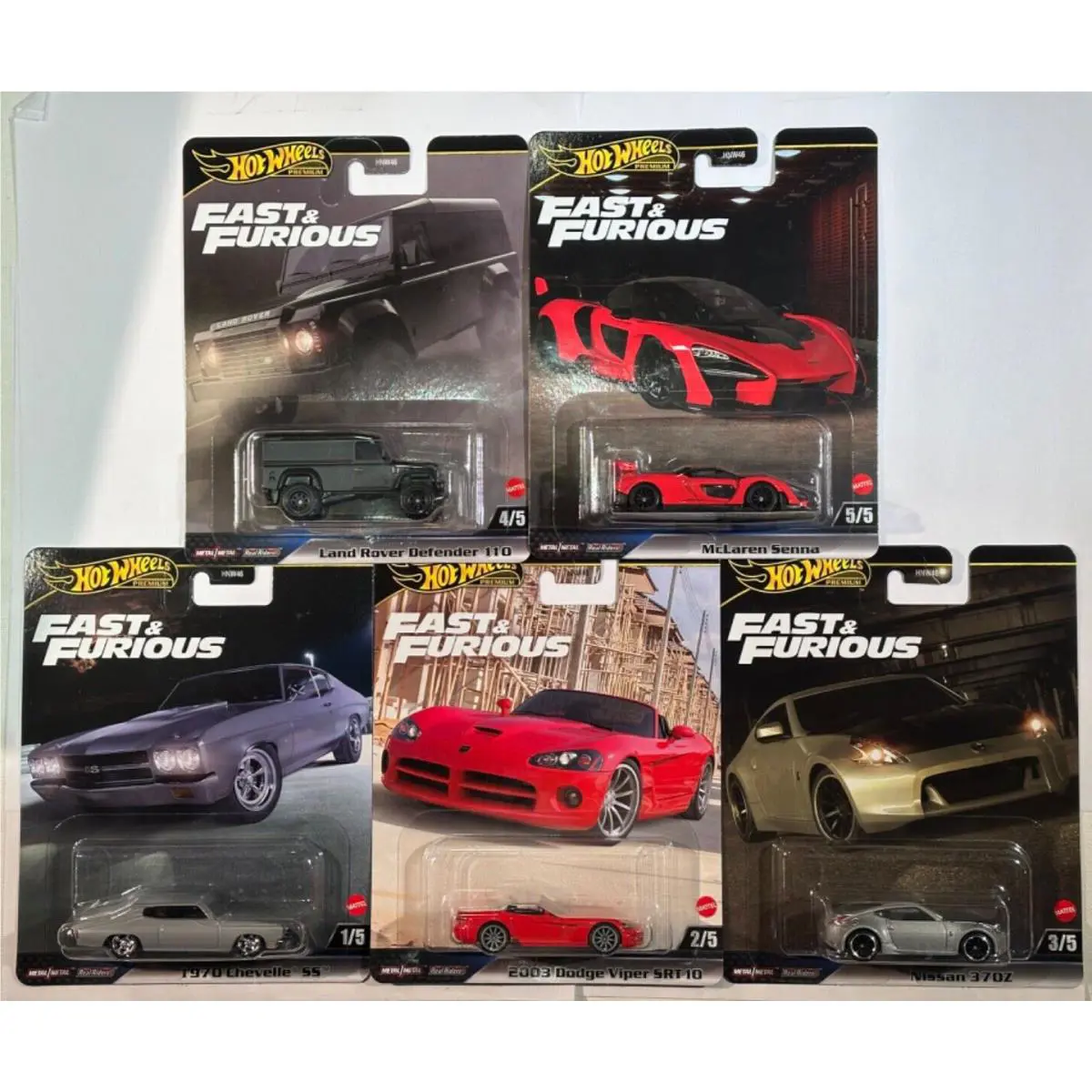 2024 Hot Wheels Fast and Furious Car Culture J Assortment Set OF 5
