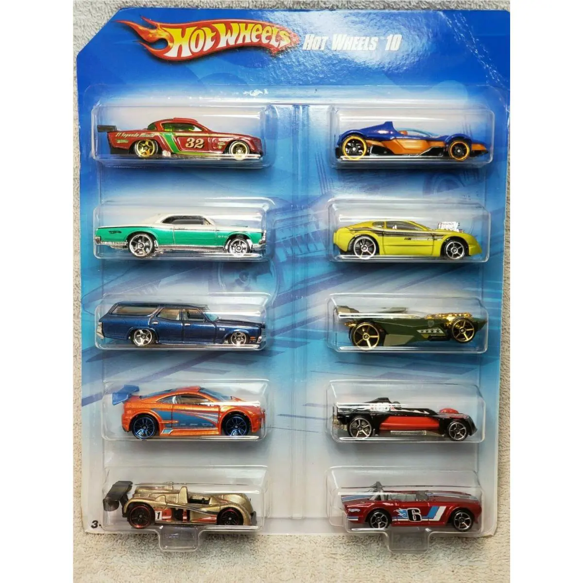 Hot Wheels 10 Car Pack T5048-0910 2010 Exclusive Mattel