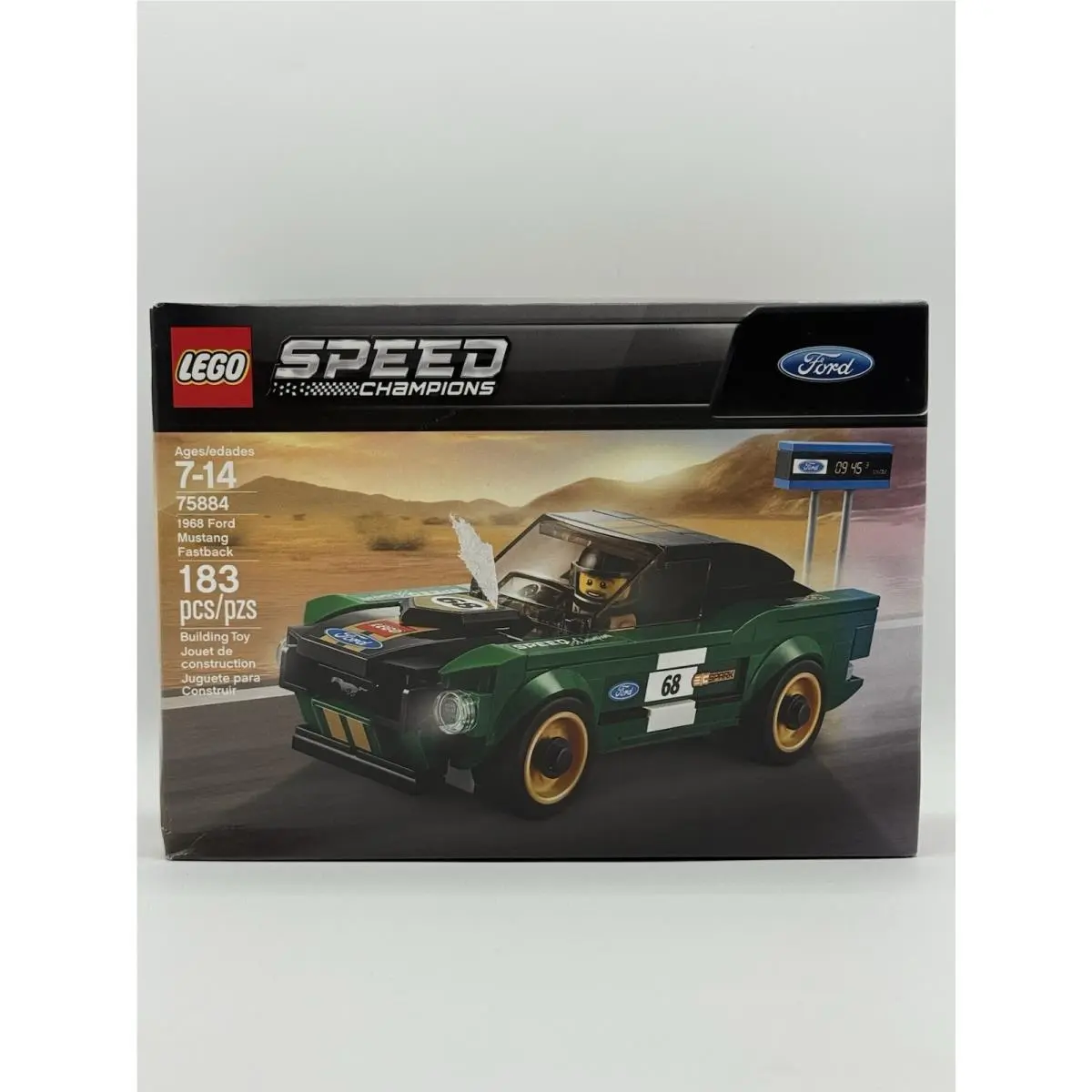 Lego 75884 Retired Speed Champions 1968 Ford Mustang Fastback 183pcs