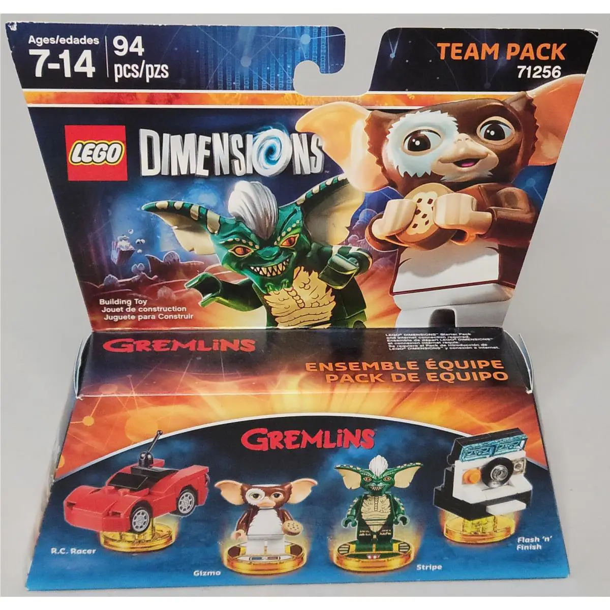 Lego Dimensions Gremlins Gizmo Stripe Team Pack 71256 R.c. Racer Flash`n` Finish