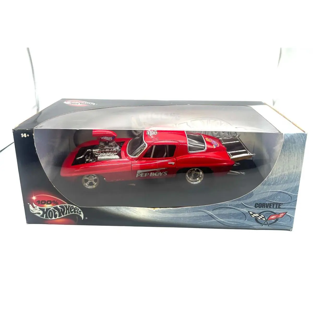 Hot Wheels 1:18 1/18 57 Chevy Custom Gold Hot Rod Pep Boys