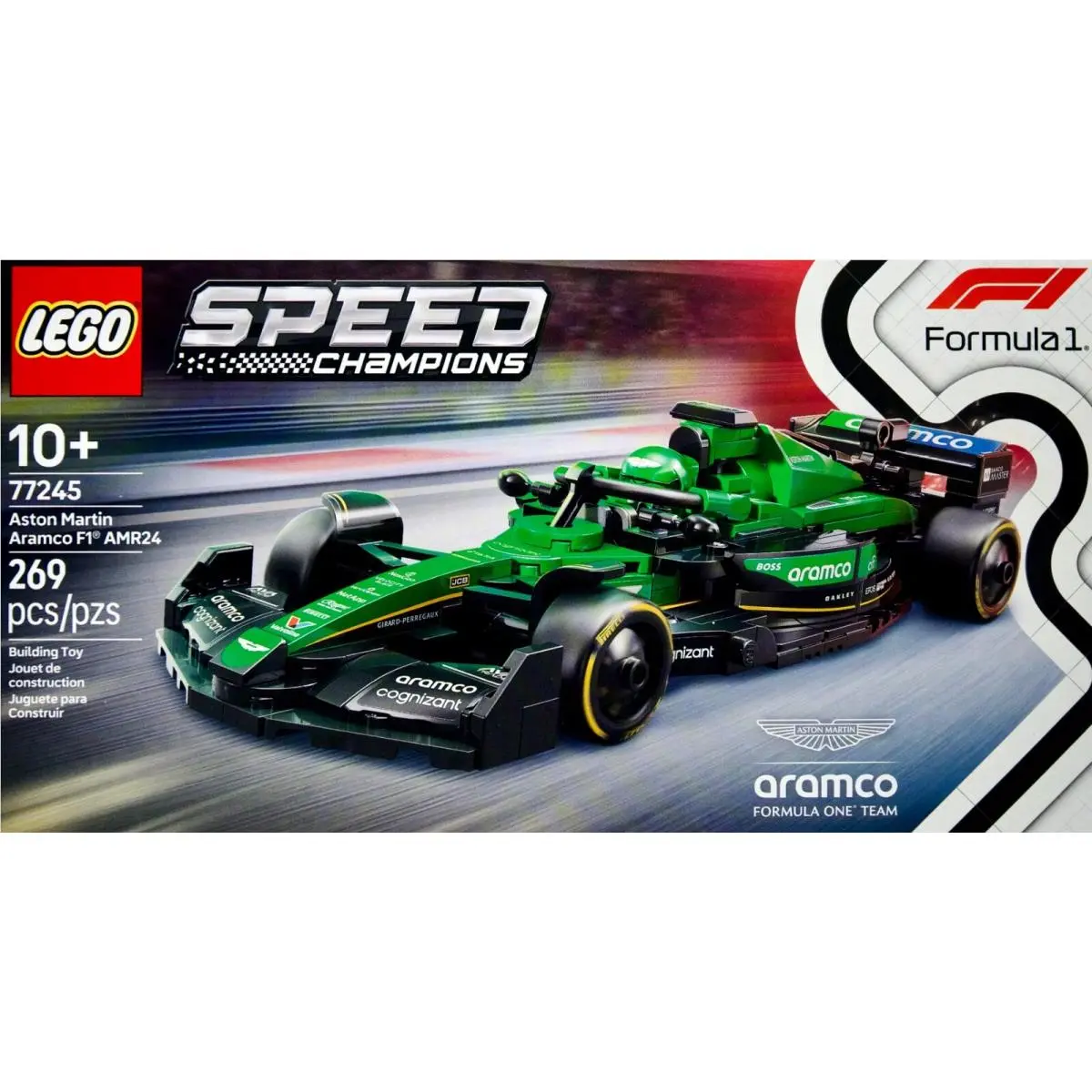 Lego Speed Champions: Aston Martin Aramco F1 AMR24 77245 Car Toy 269 Pieces