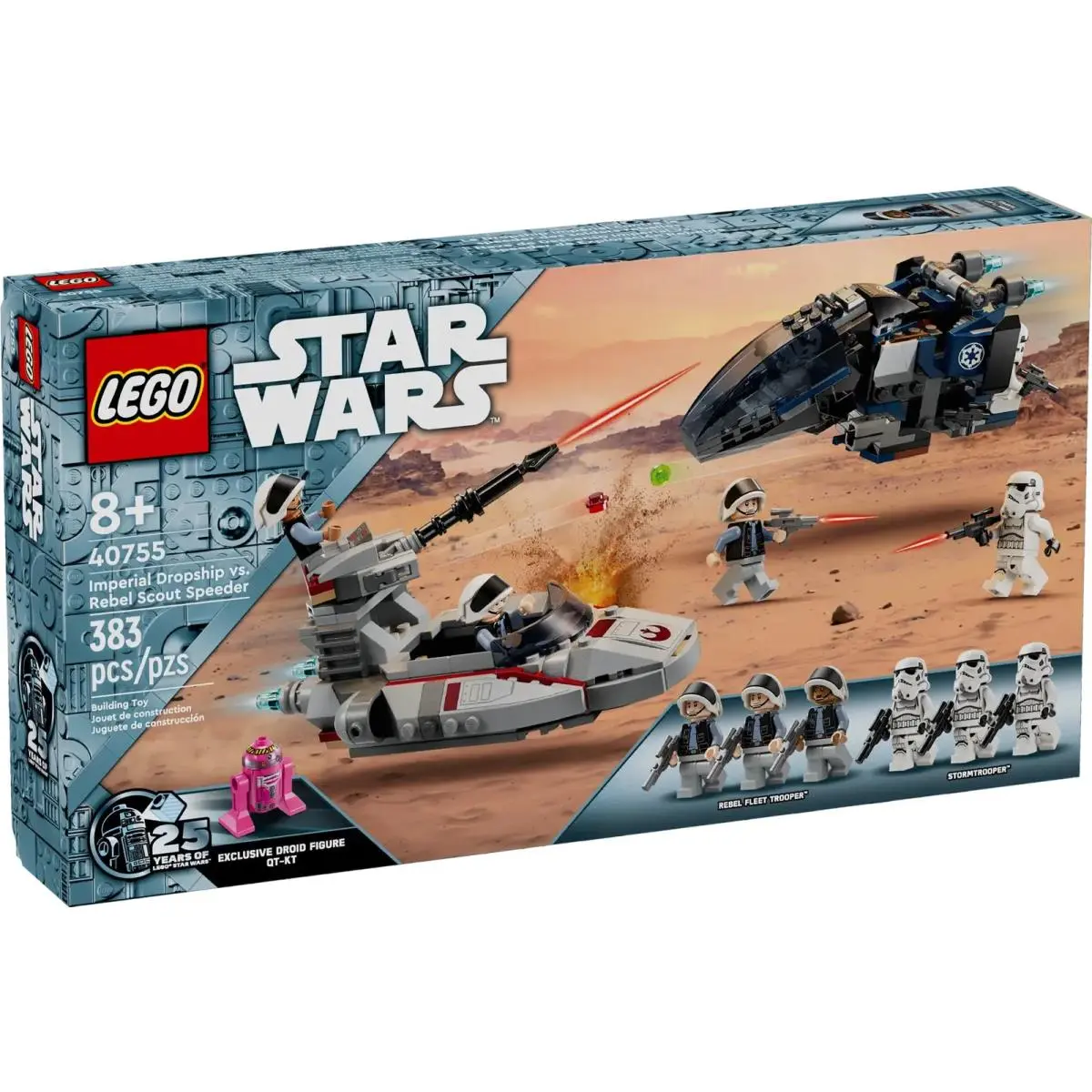 Lego 40755: Imperial Dropship Vs. Rebel Scout Speeder 383 Pieces. Qt-kt