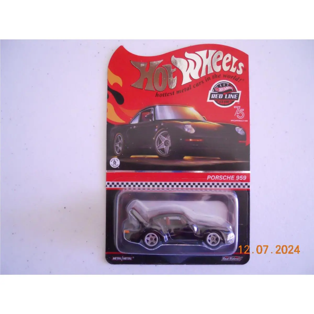 Rlc Hot Wheels Red Line Club Exclusive Black Porsche 959 1:64 Die Cast Car