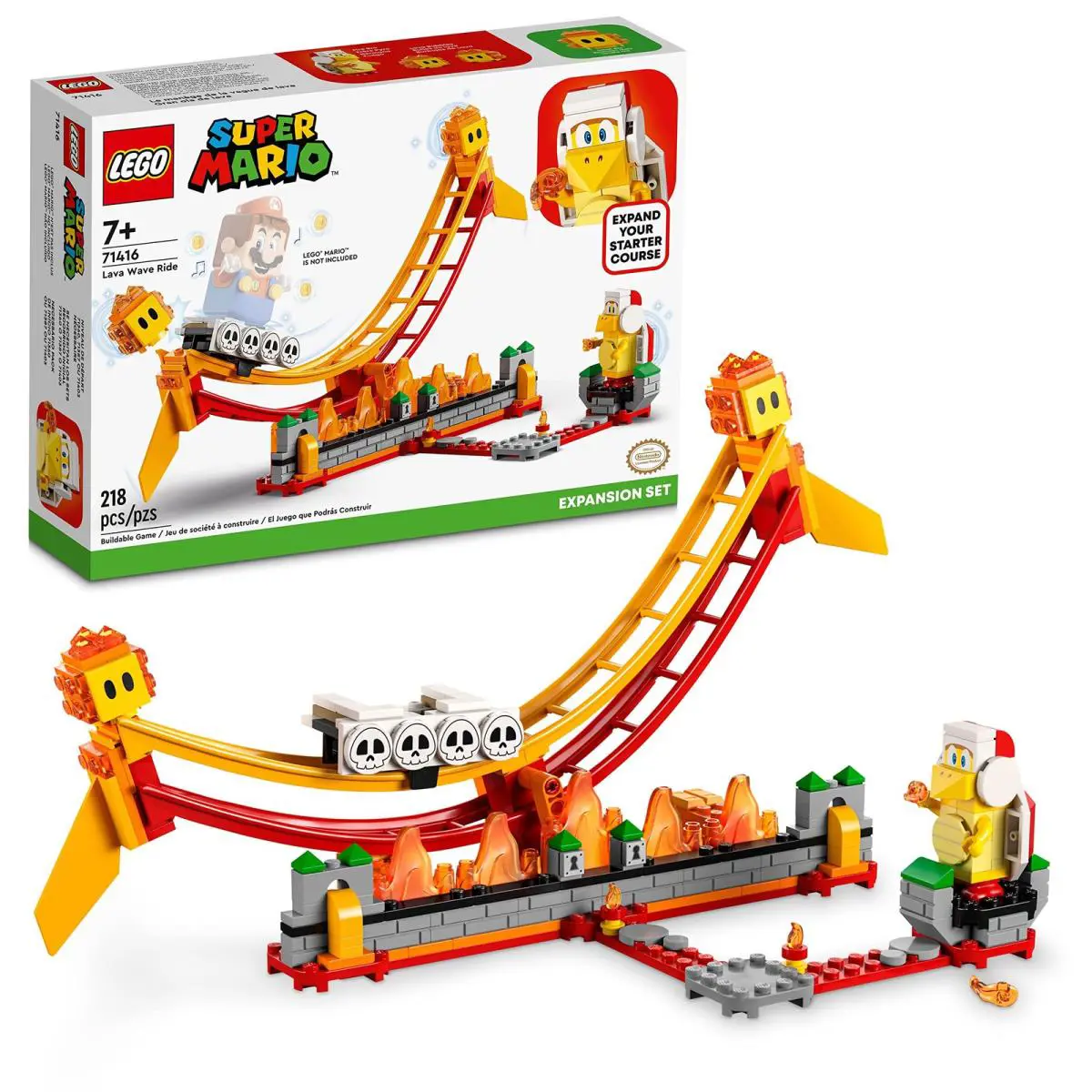 Lego Super Mario Lava Wave Rideexpansion Set Toy 71416