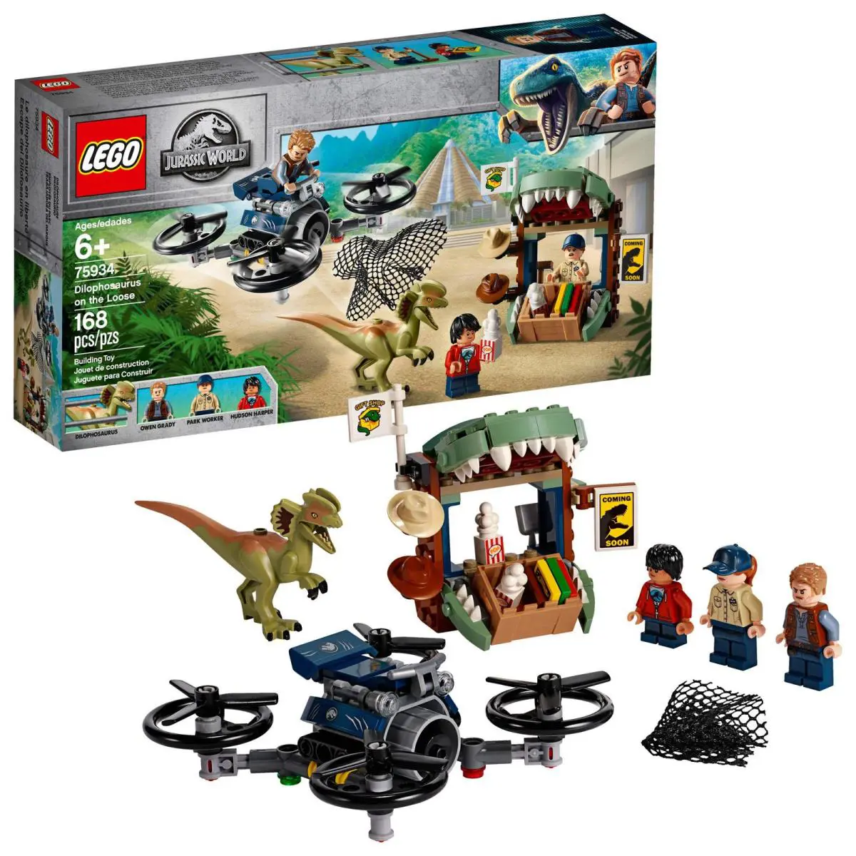Lego Jurassic World Dilophosaurus on The Loose 75934