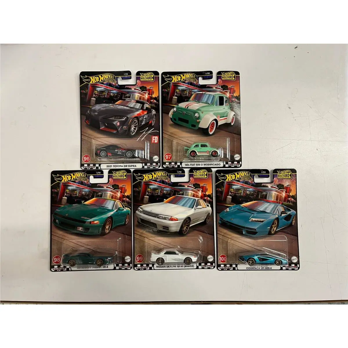 5 Car Set From Case V 2024 Hot Wheels Boulevard Case V HB40