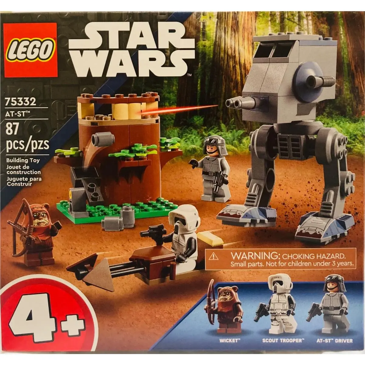 Lego Disney Star Wars: At-st 75332 Building Toy Set 87 Pieces
