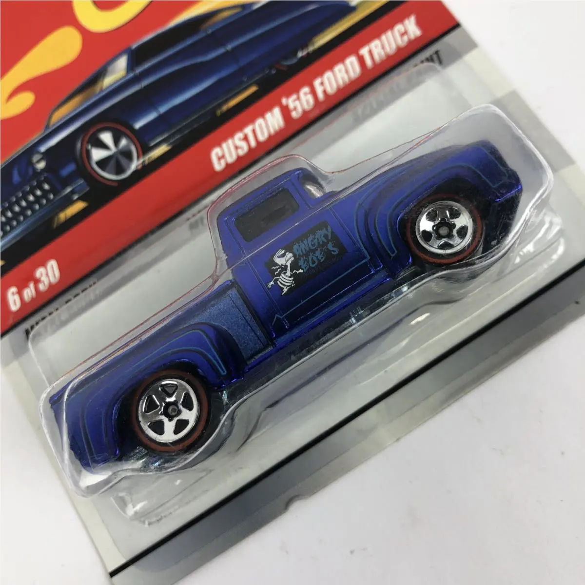 Hot Wheels 56 1956 Ford Custom Pickup Truck Classics Car 6 of 30 Series 5 Blue