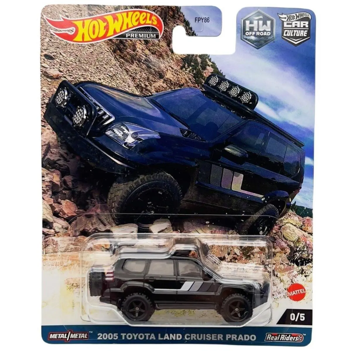 Hot Wheels Premium HW Off Road 2005 Toyota Land Cruiser Prado Chase Car