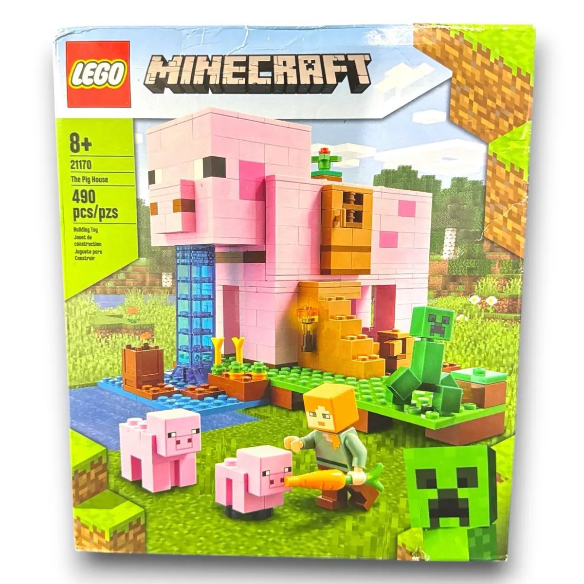 Lego Minecraft 21170 The Pig House Retired Set W/ Box Damage