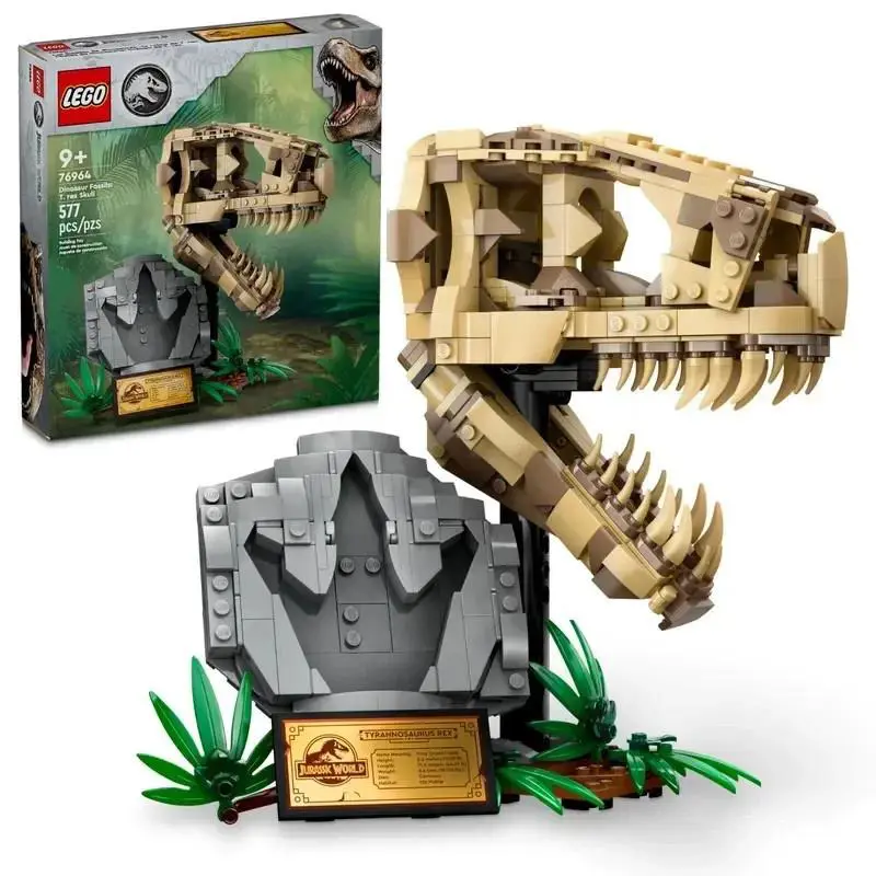 Lego 76964 Jurassic World Dinosaur Fossils: T-rex Skull 577 Pcs