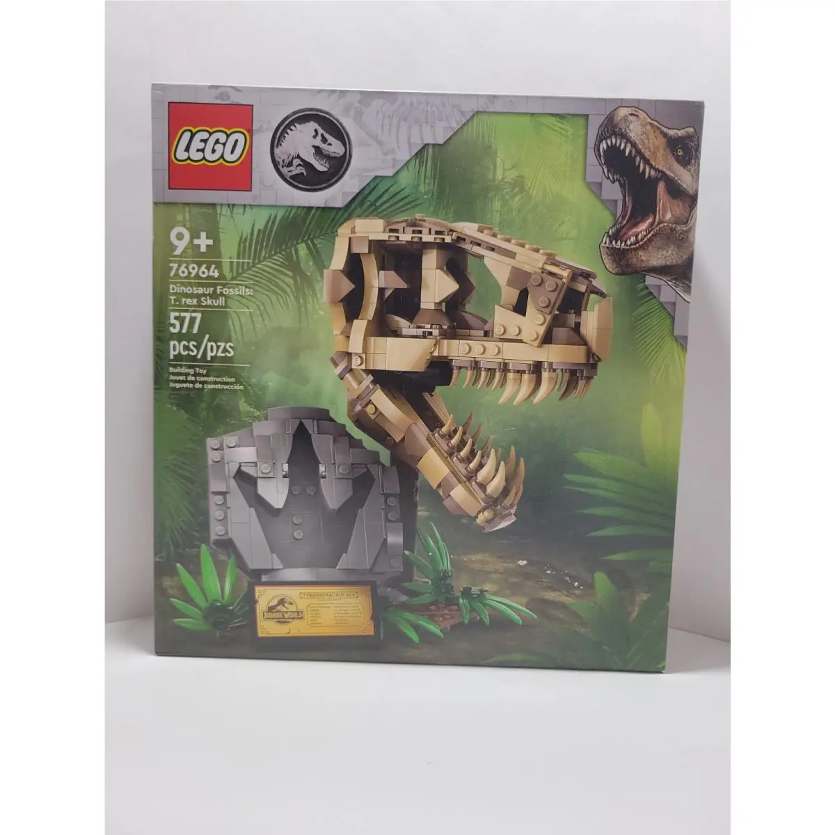 Lego 76964 Jurassic World Dinosaur Fossils: T-rex Skull 577 Pcs