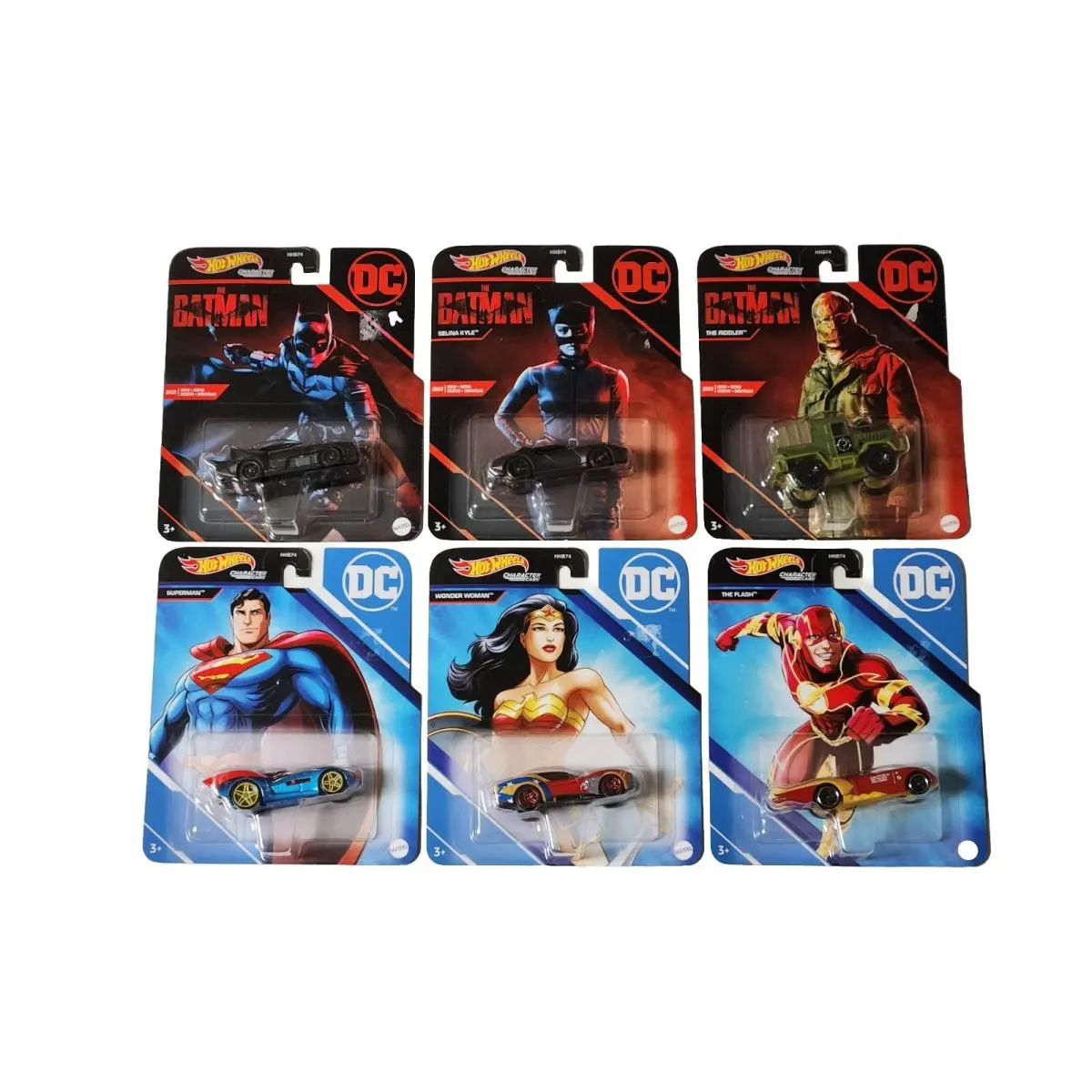 2022 Hot Wheels DC Comics Complete 6 Car Set Superheroes Batman Superman
