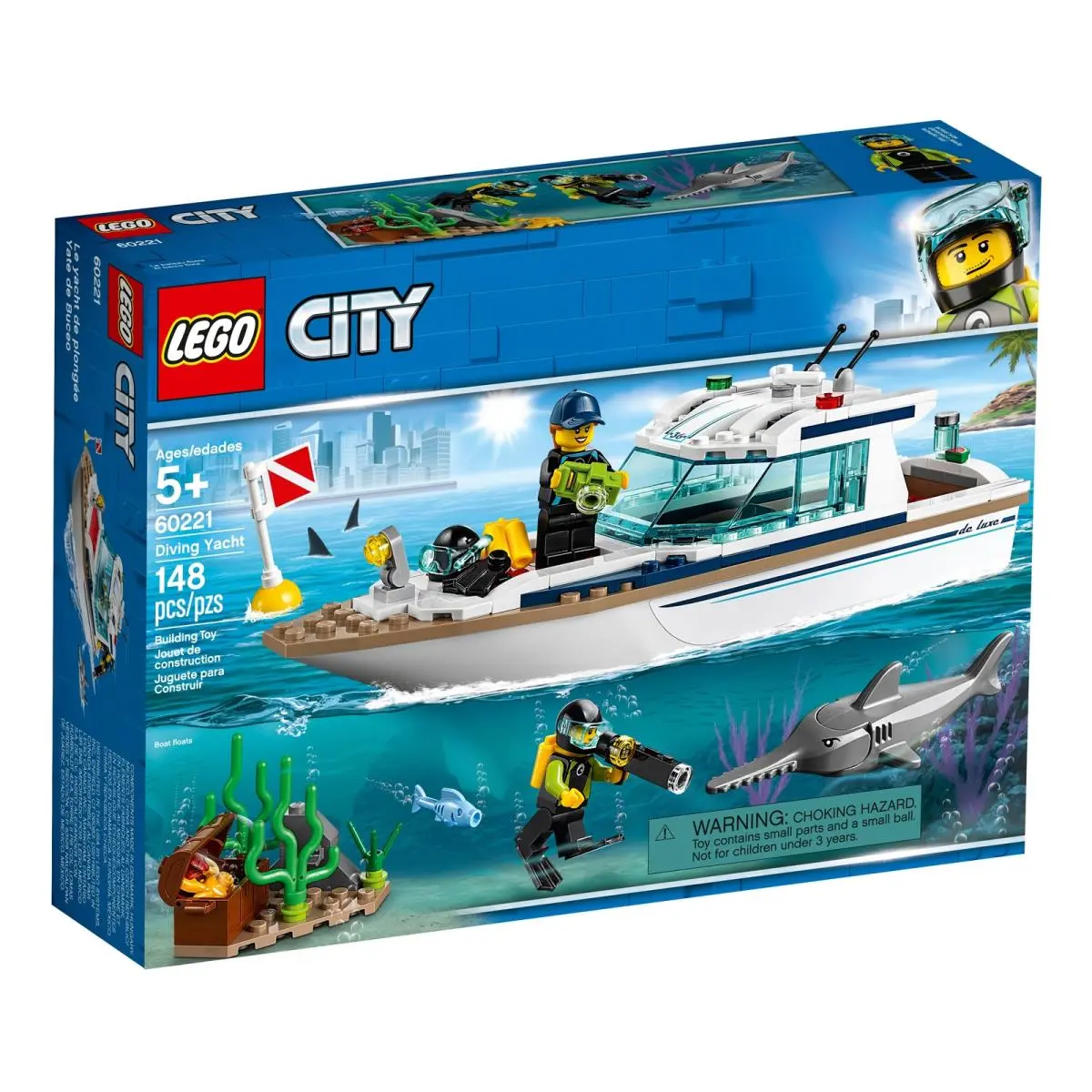 Lego City Diving Yacht 60221 Features 148 Pieces Retired