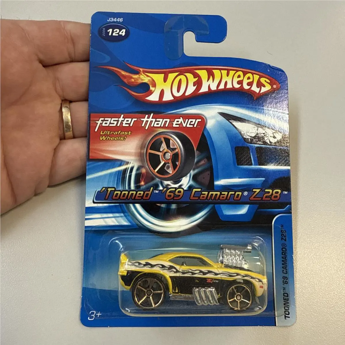 2006 Hot Wheels Fte Faster Than Ever Tooned 59 Camaro Z28 Yellow Ding - Yellow