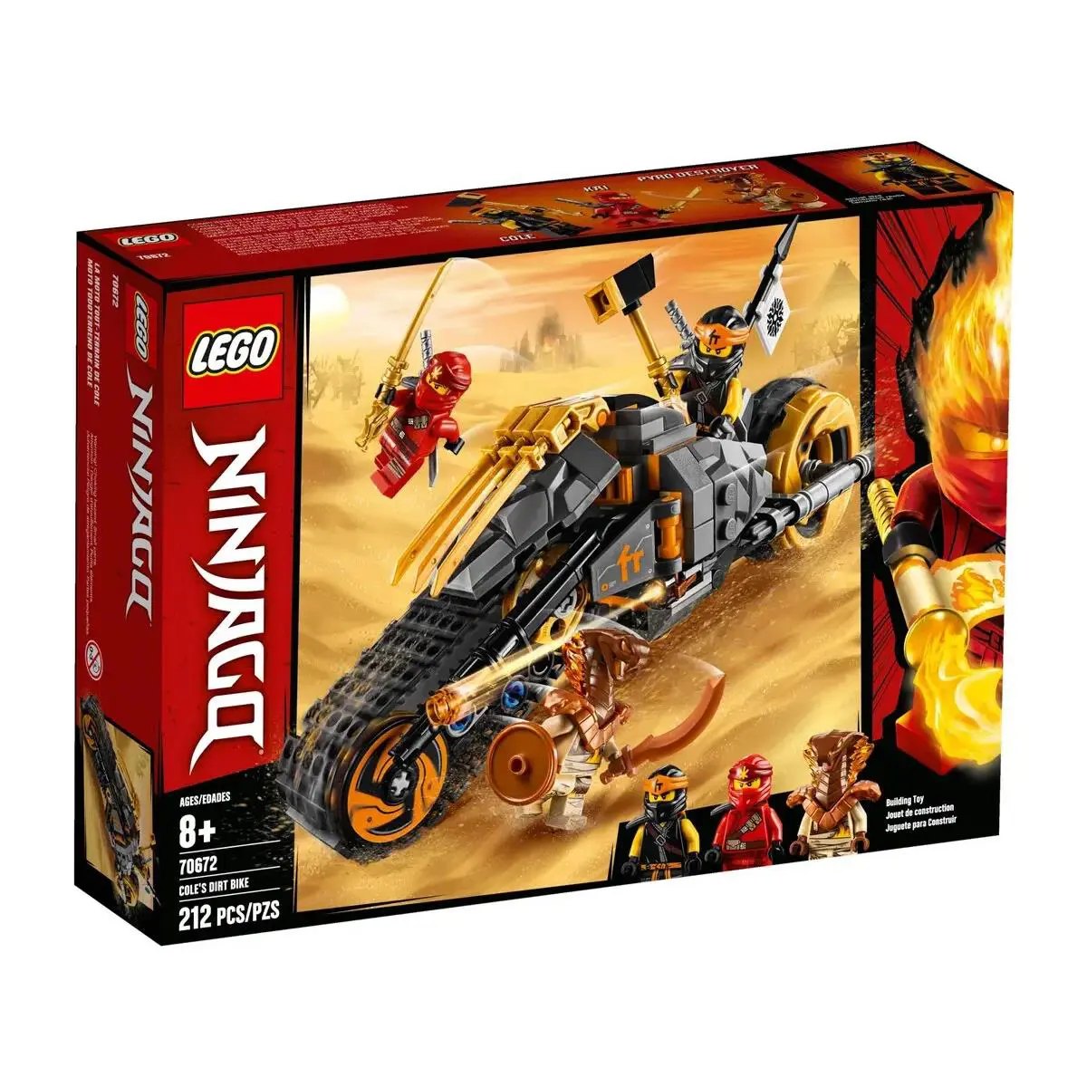 Lego Cole`s Dirt Biker 70672 Ninjago Minifigure Building Set