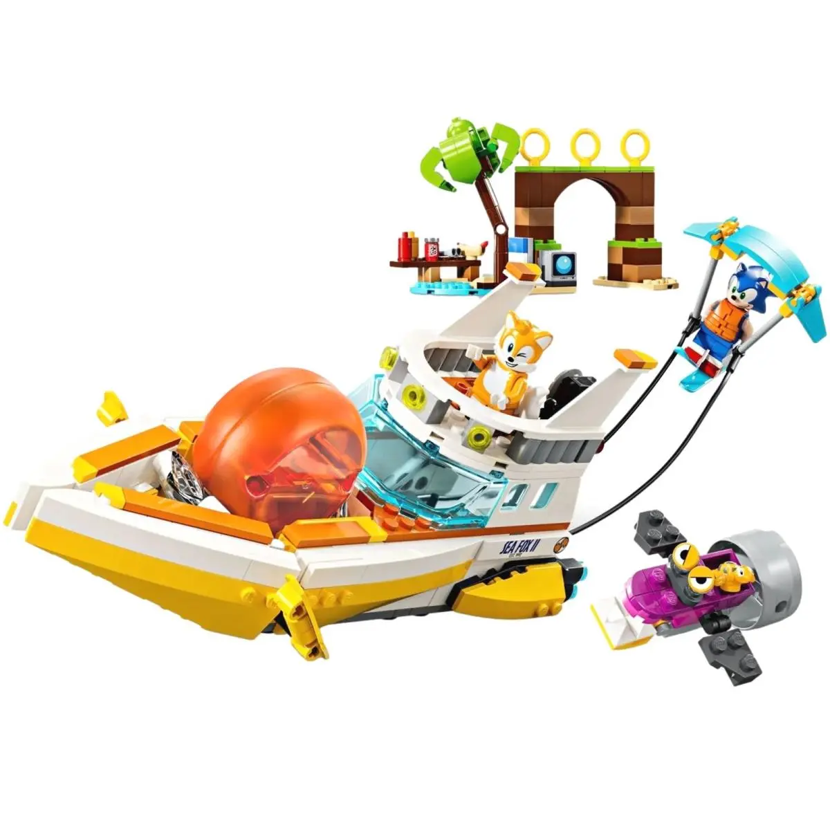Lego Sonic The Hedgehog Tails Adventure Boat 76997 Building Set 393 pc