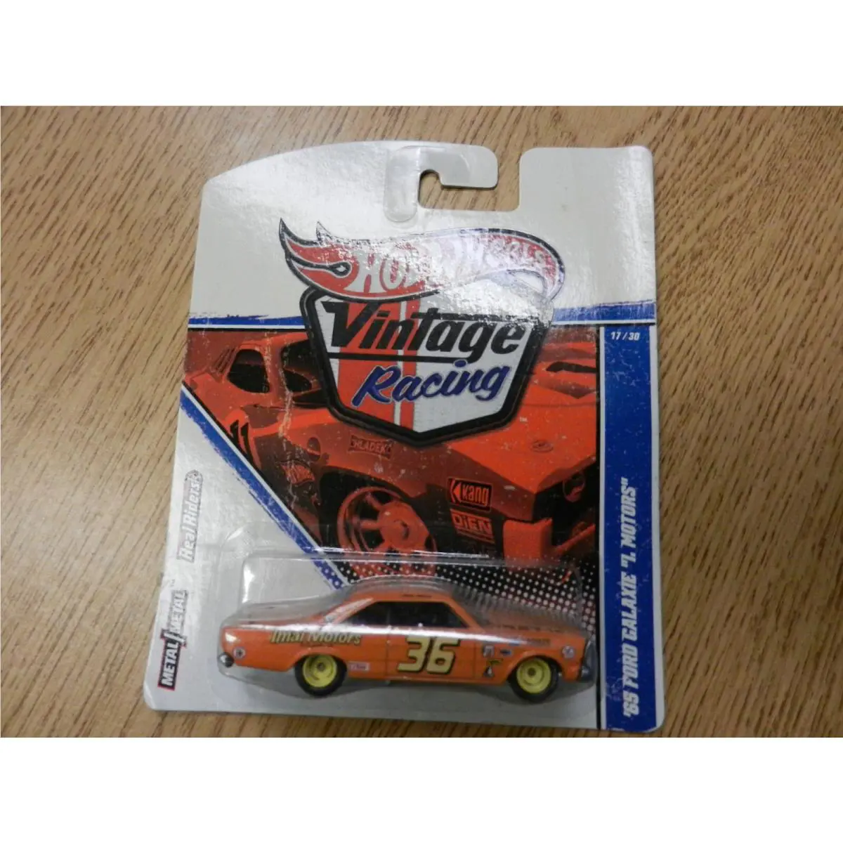 2010 Hotwheels Vintage Racing 65 Ford Galaxie I. Motors Die Cast Car 1:64 36