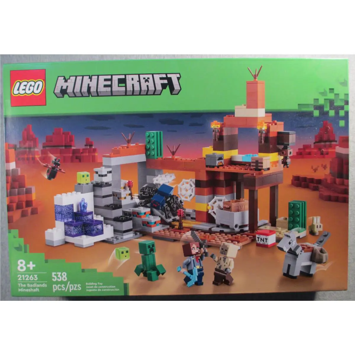 The Badlands Mineshaft 21263 - Lego Minecraft - 538 Pcs