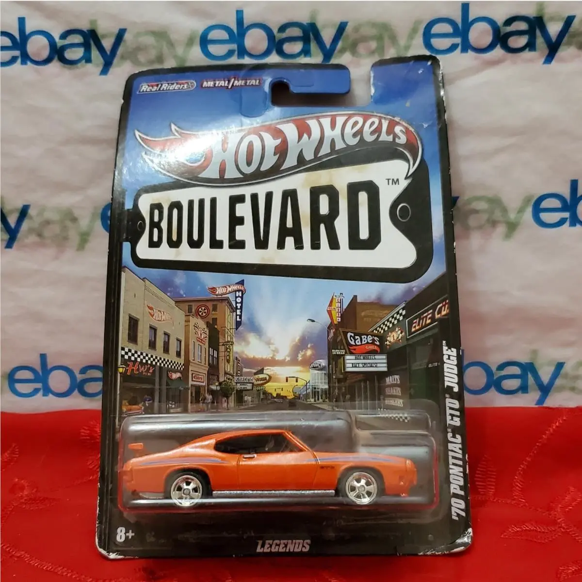 ⭐ Real Riders Metal/metal Hot Wheels Boulevard `70 Pontiac Gto Judge Legends