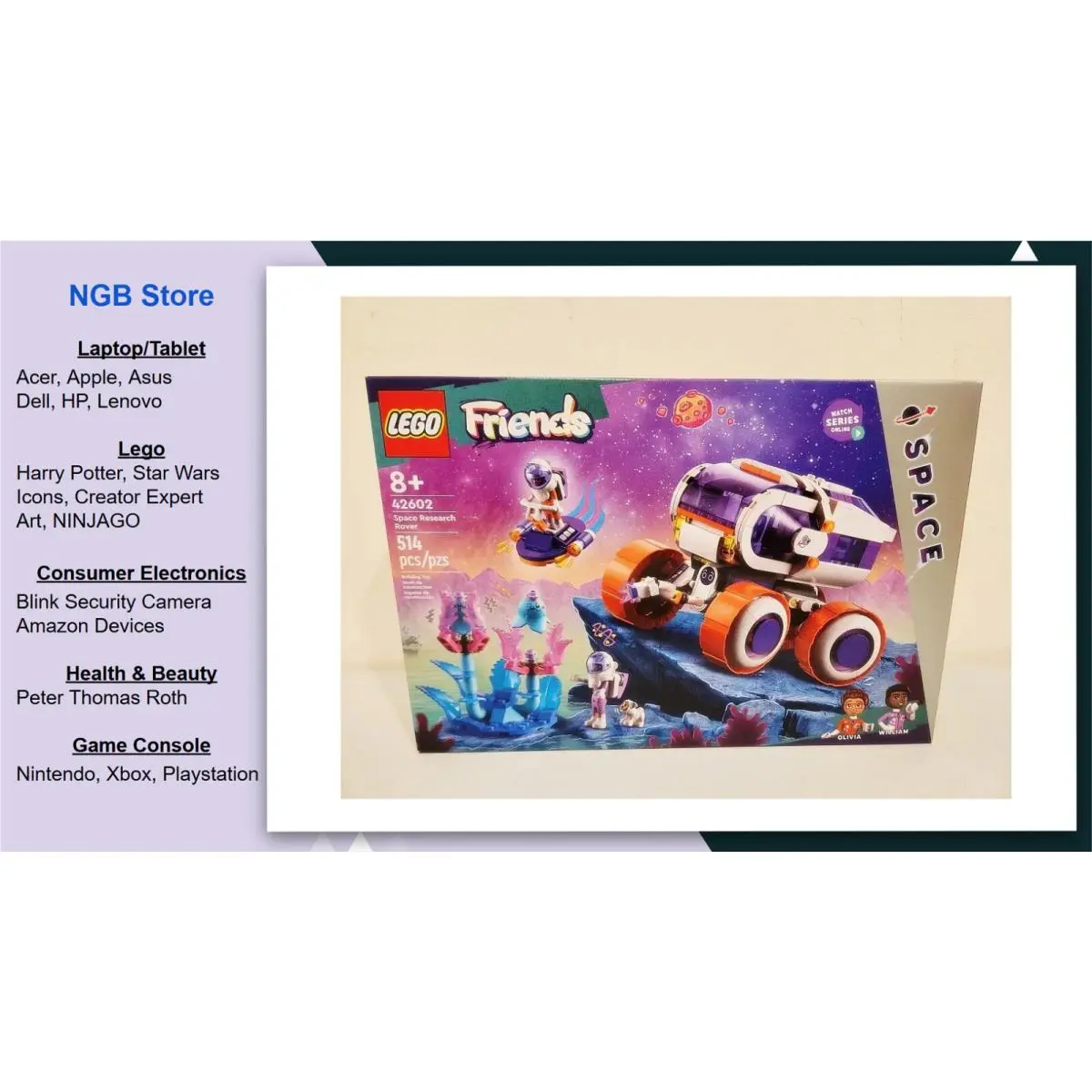 Lego Friends Space Research Rover Space Toy and Science Playset 42602 US