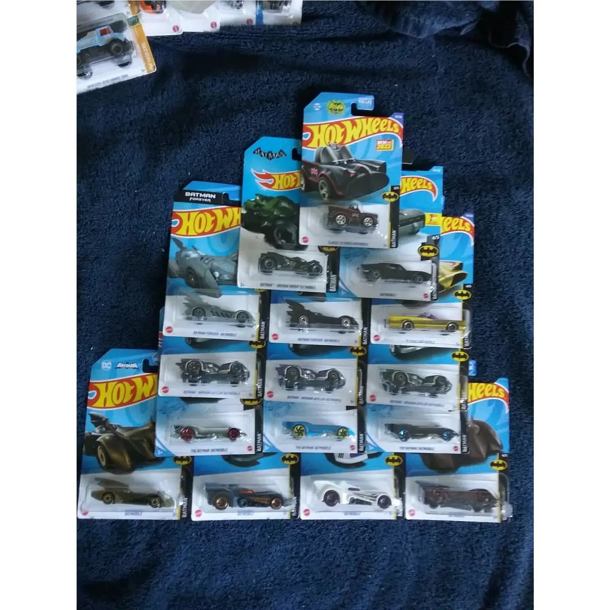 Hot Wheels Set of 16 Sixteen Batman Batmobile Vhtf Cars