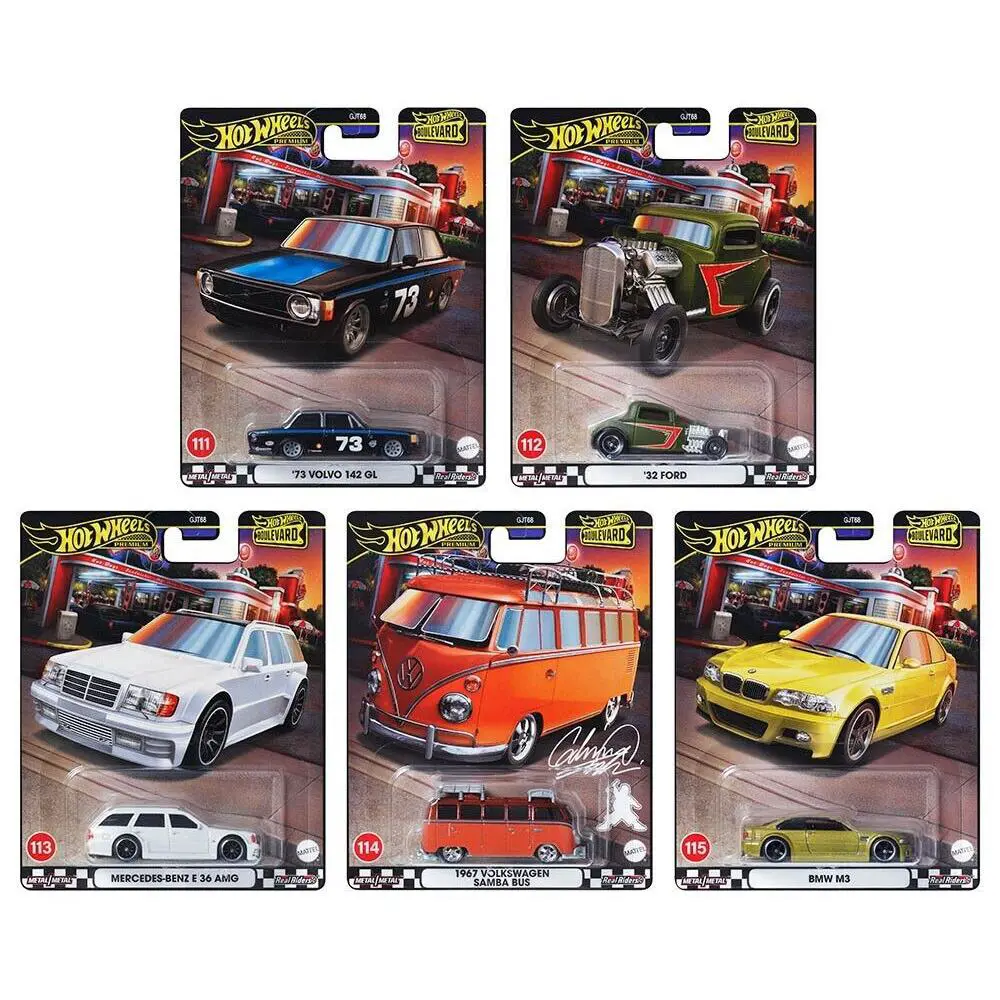 2024 Hot Wheels Boulevard Gold Premium Z Case 5 Cars Set GJT68-956Z 111-115